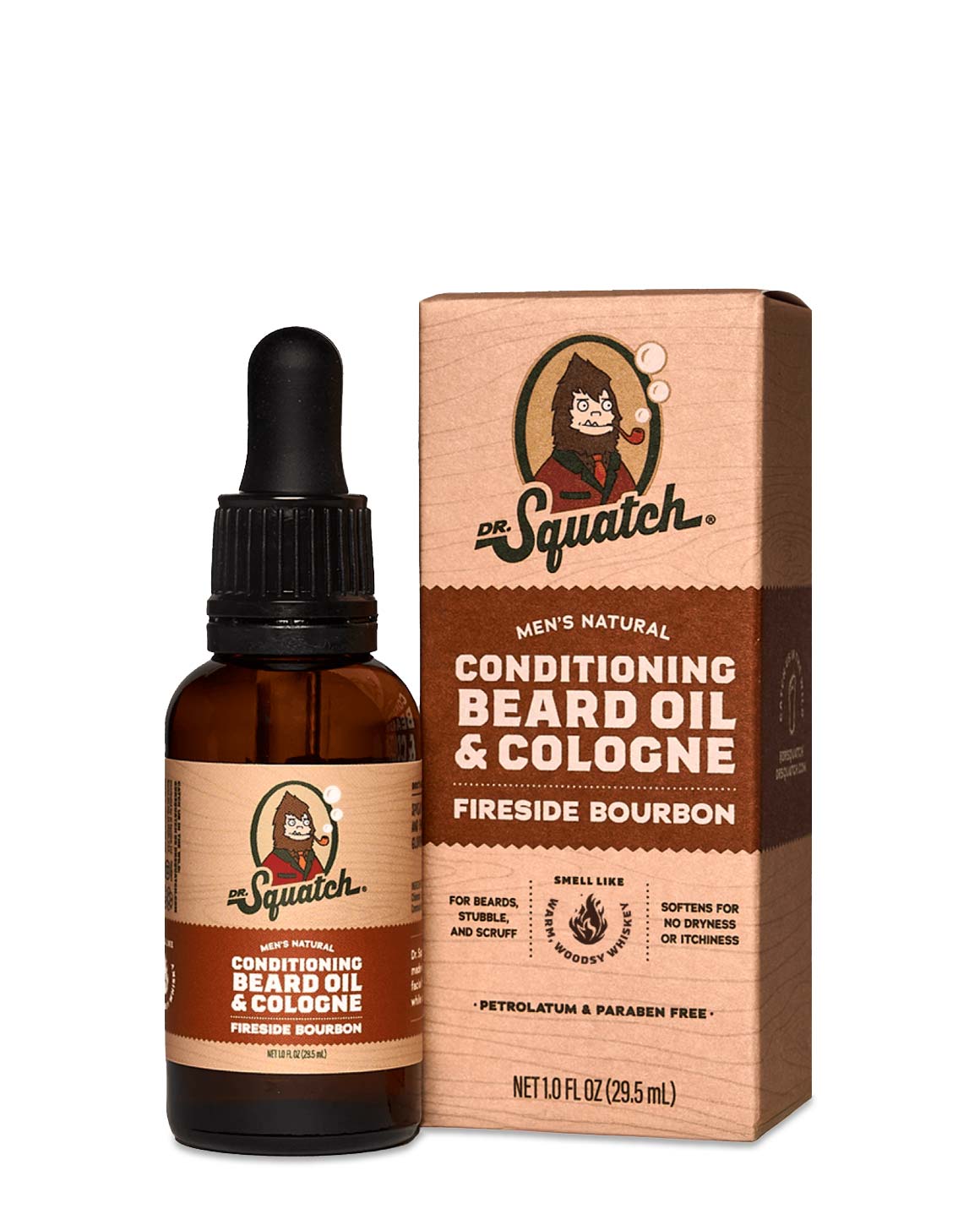 Dr. Squatch - Conditioning Beard Oil & Cologne Fireside Bourbon Scent