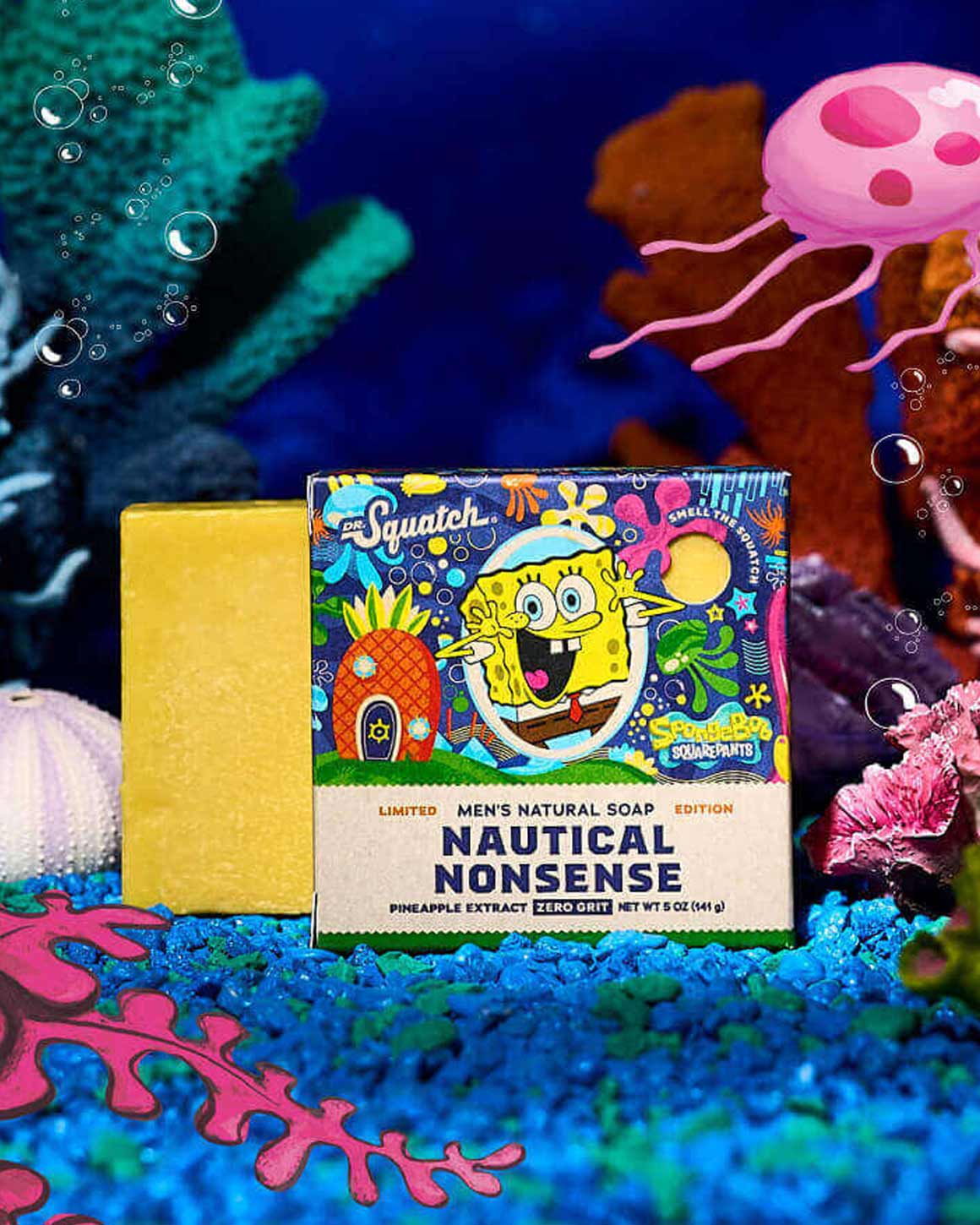Dr. Squatch - Limited Edition NAUTICAL NONSENSE SpongeBob Squarepants Soap Bar