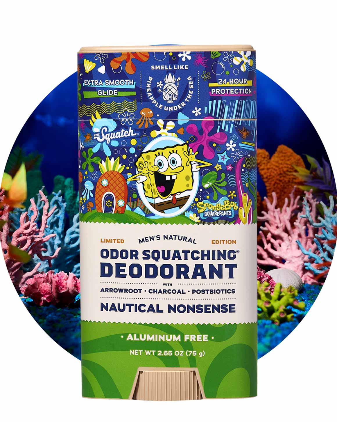 Dr. Squatch - Limited Edition SpongeBob Nautical Nonsense Natural Deodorant
