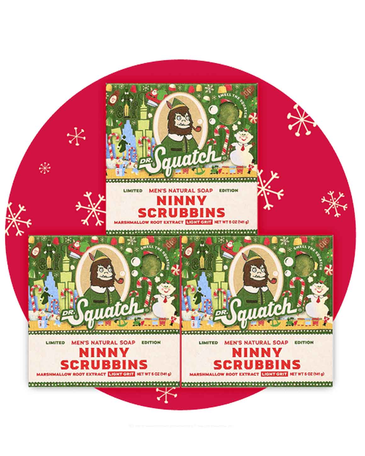 Dr. Squatch - Limited Edition Ninny Scrubbins Soap Bar 3-Pack
