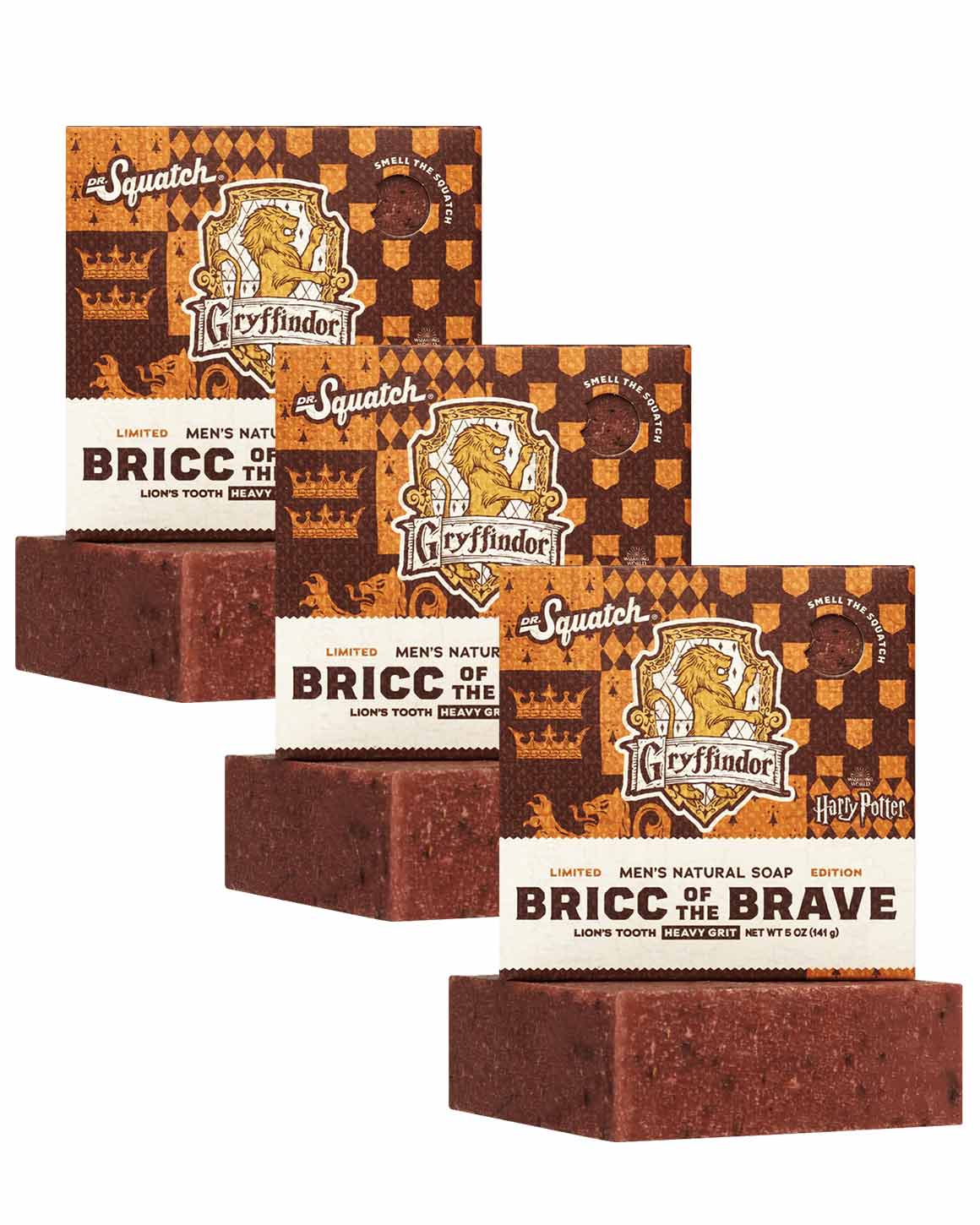 Dr. Squatch - Harry Potter Bricc of The Brave Soap Bar 3-Pack