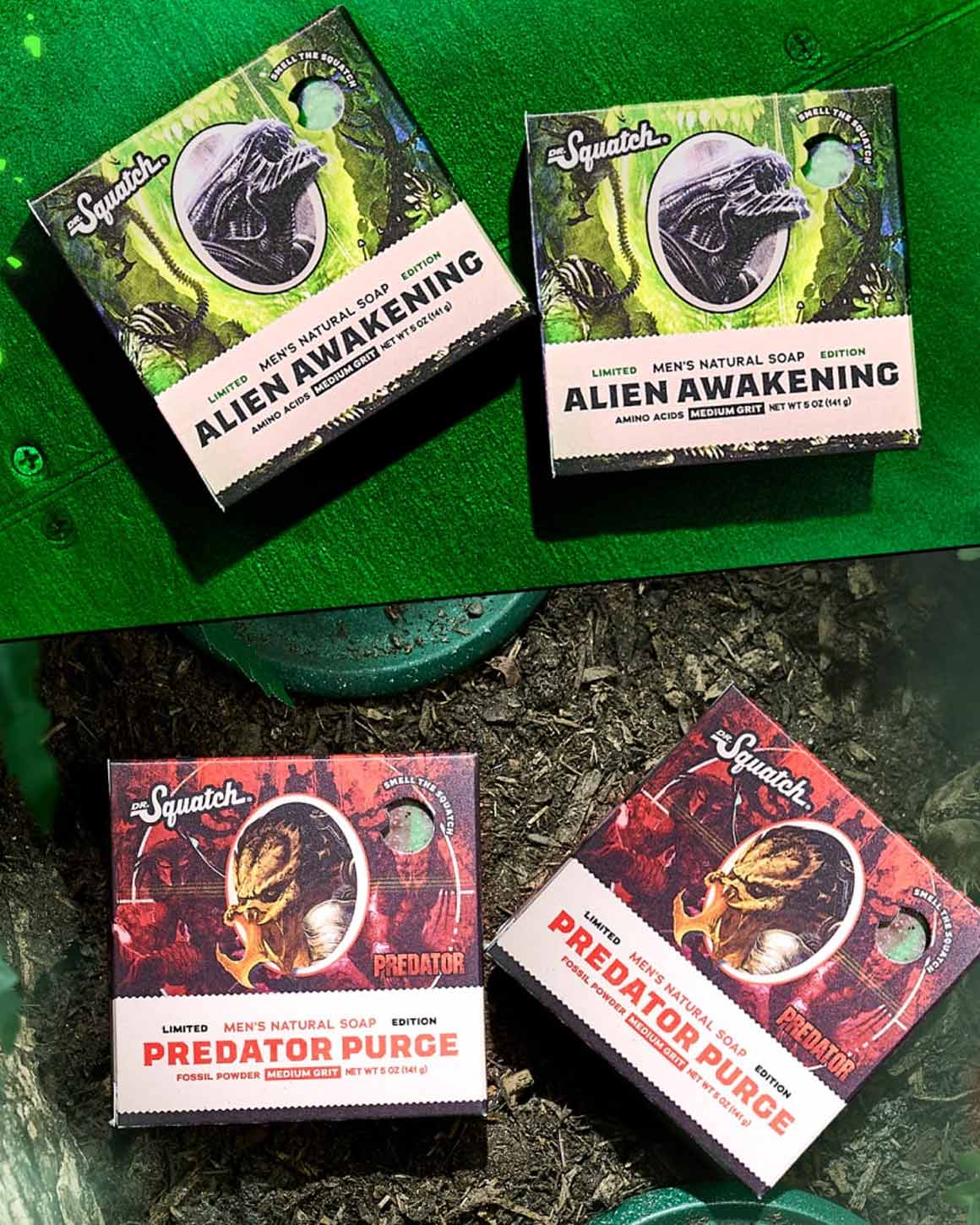 Dr. Squatch - Limited Edition Alien Awakening & Predator Purge 4-Pack