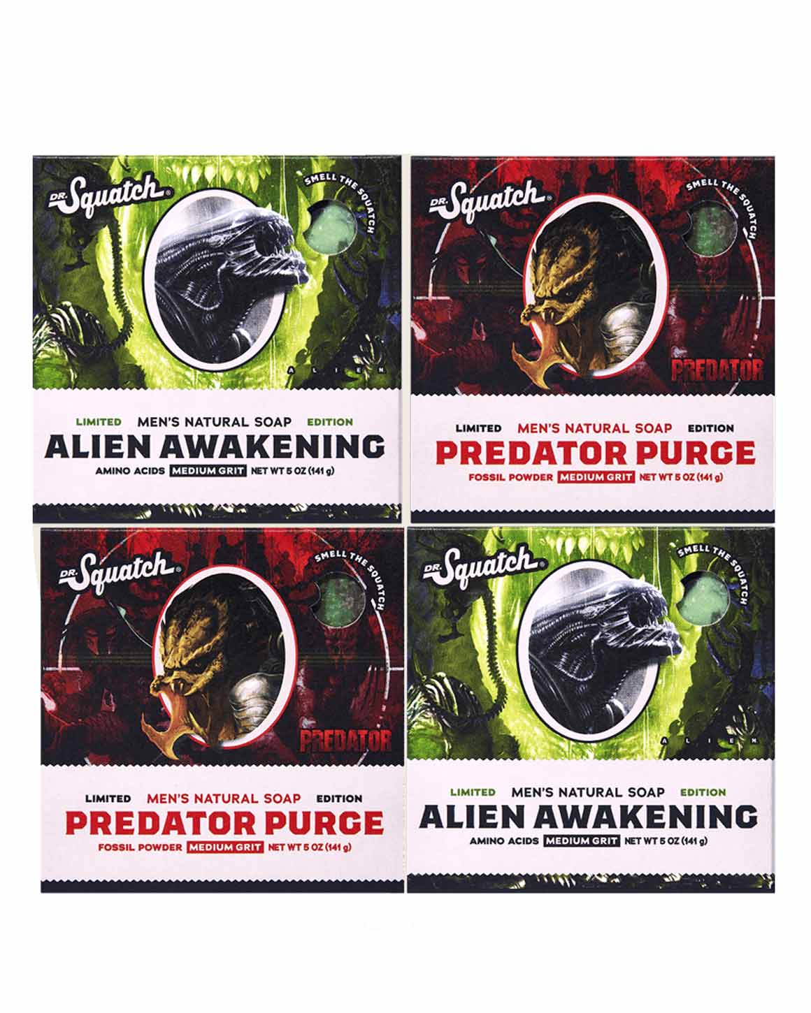 Dr. Squatch - Limited Edition Alien Awakening & Predator Purge 4-Pack