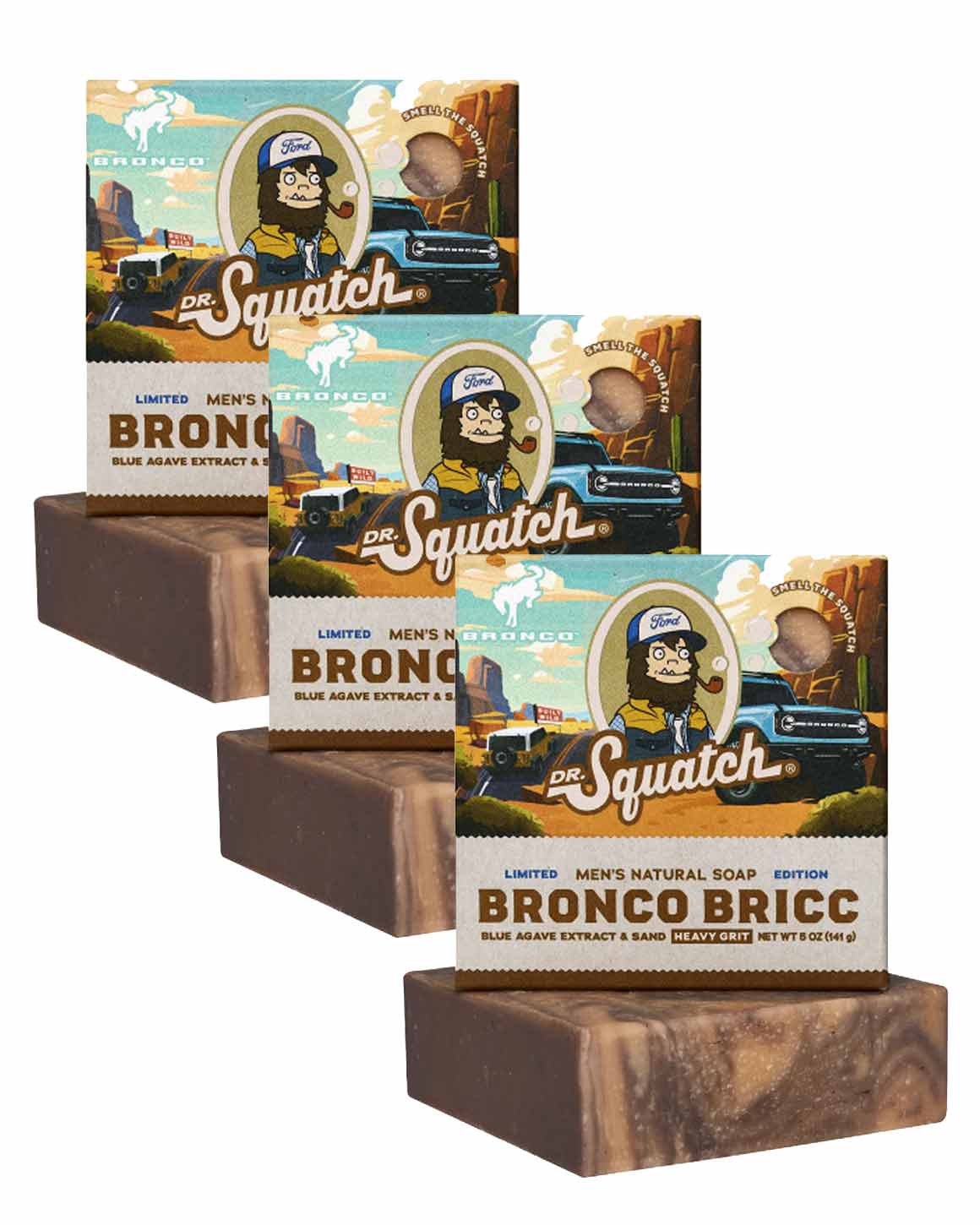 Dr. Squatch - Limited Edition Bronco Bricc Soap Bar 3-Pack