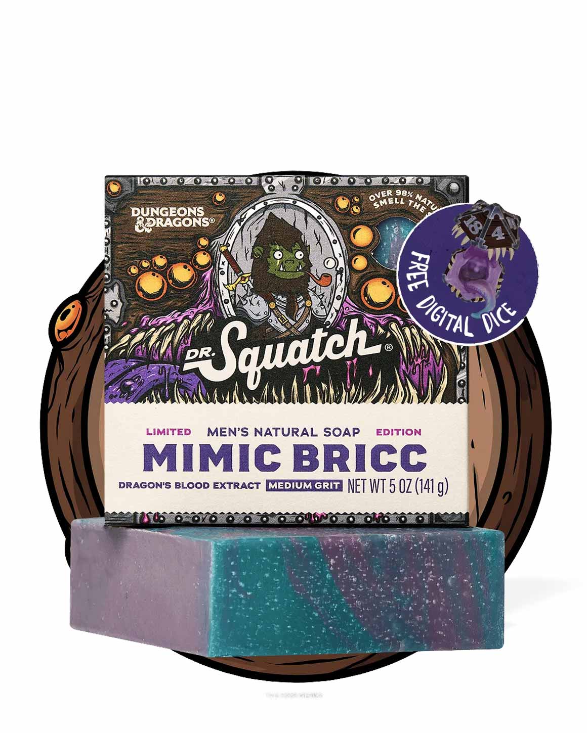 Dr. Squatch - Limited Edition Dungeons and Dragons Mimic Soap Bars 3-Pack