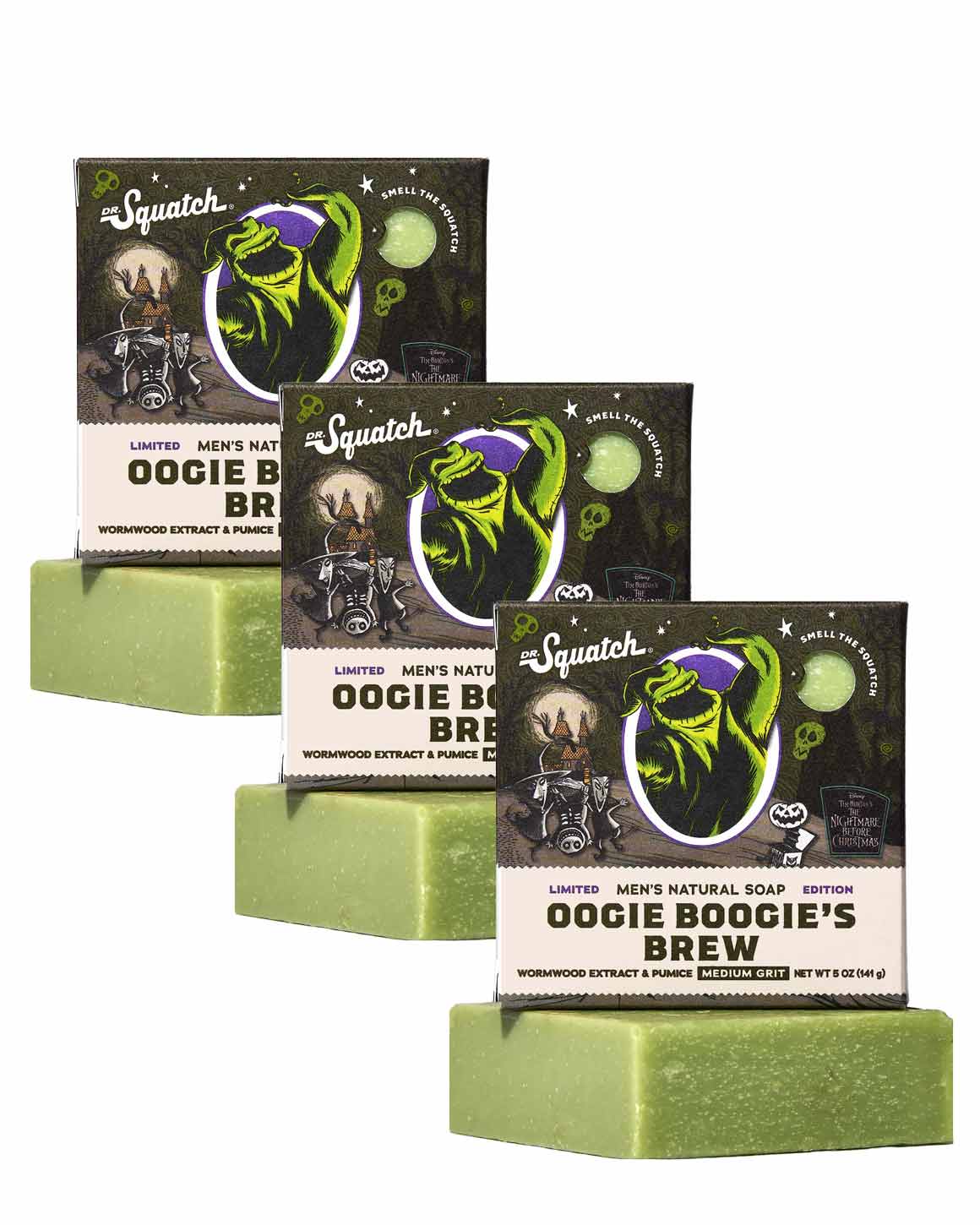 Dr. Squatch - Limited Edition Oogie Boogie's Brew Soap Bars 3-Pack