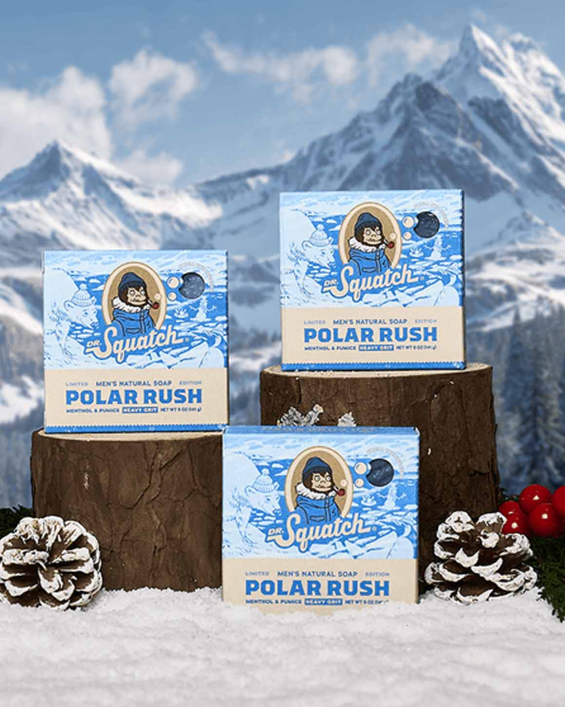 Dr. Squatch - Limited Edition Polar Rush Soap Bar 3-Pack