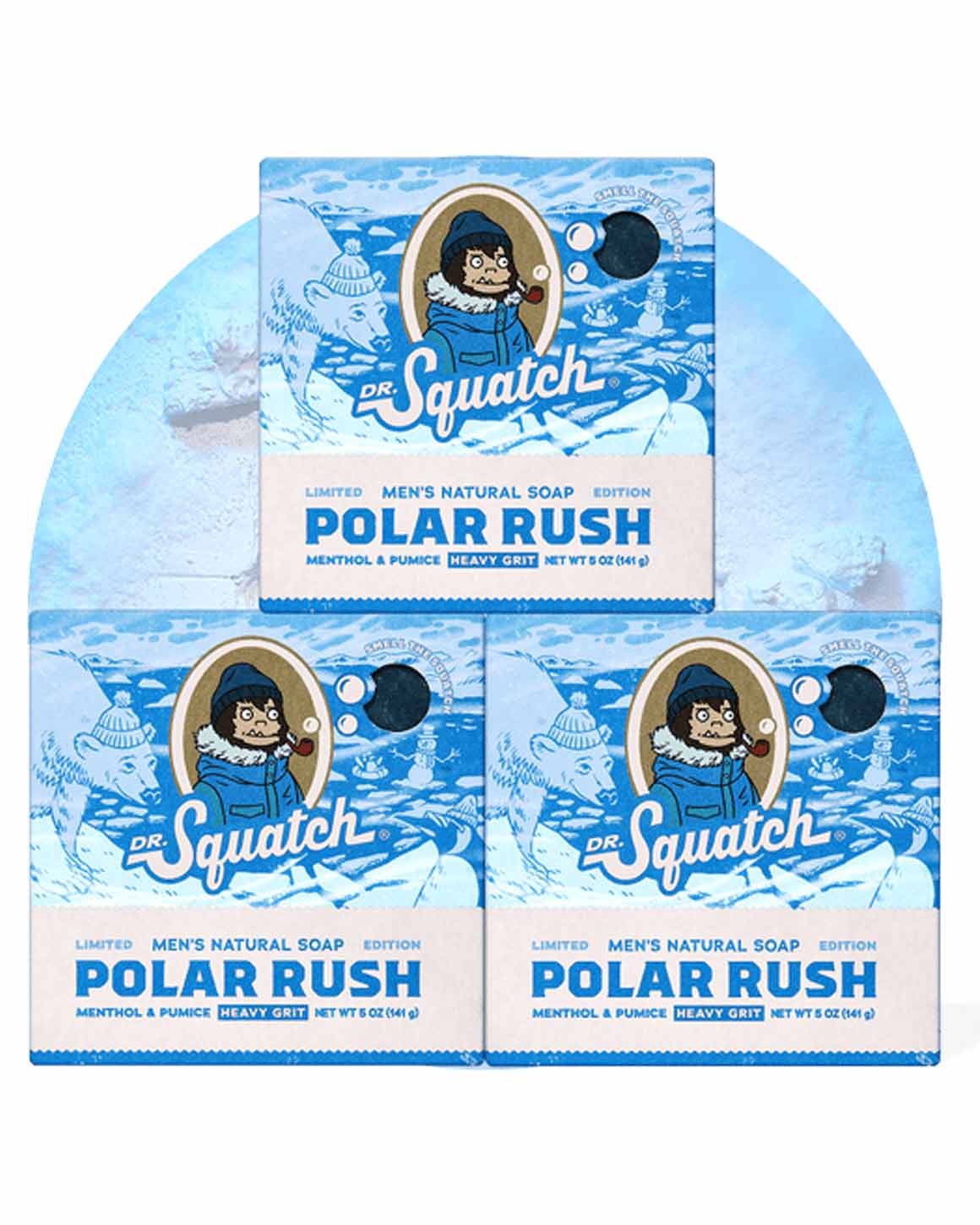 Dr. Squatch - Limited Edition Polar Rush Soap Bar 3-Pack