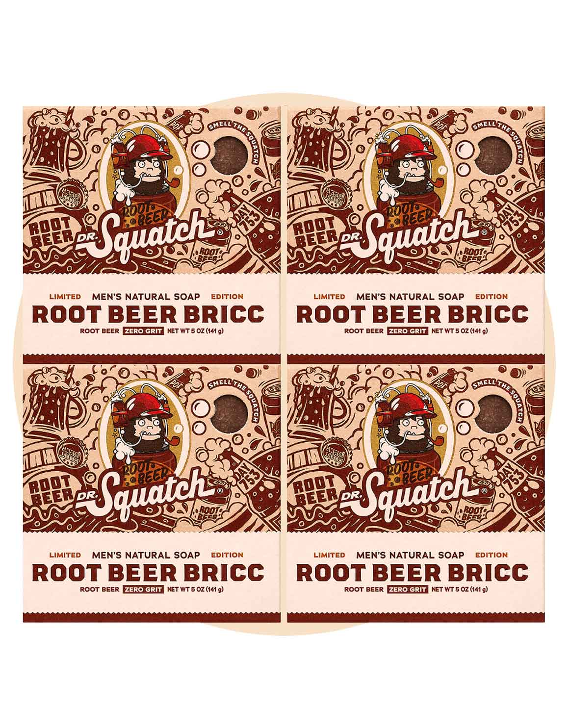 Dr. Squatch - Limited Edition Root Beer Bricc Soap Bars 4-Pack