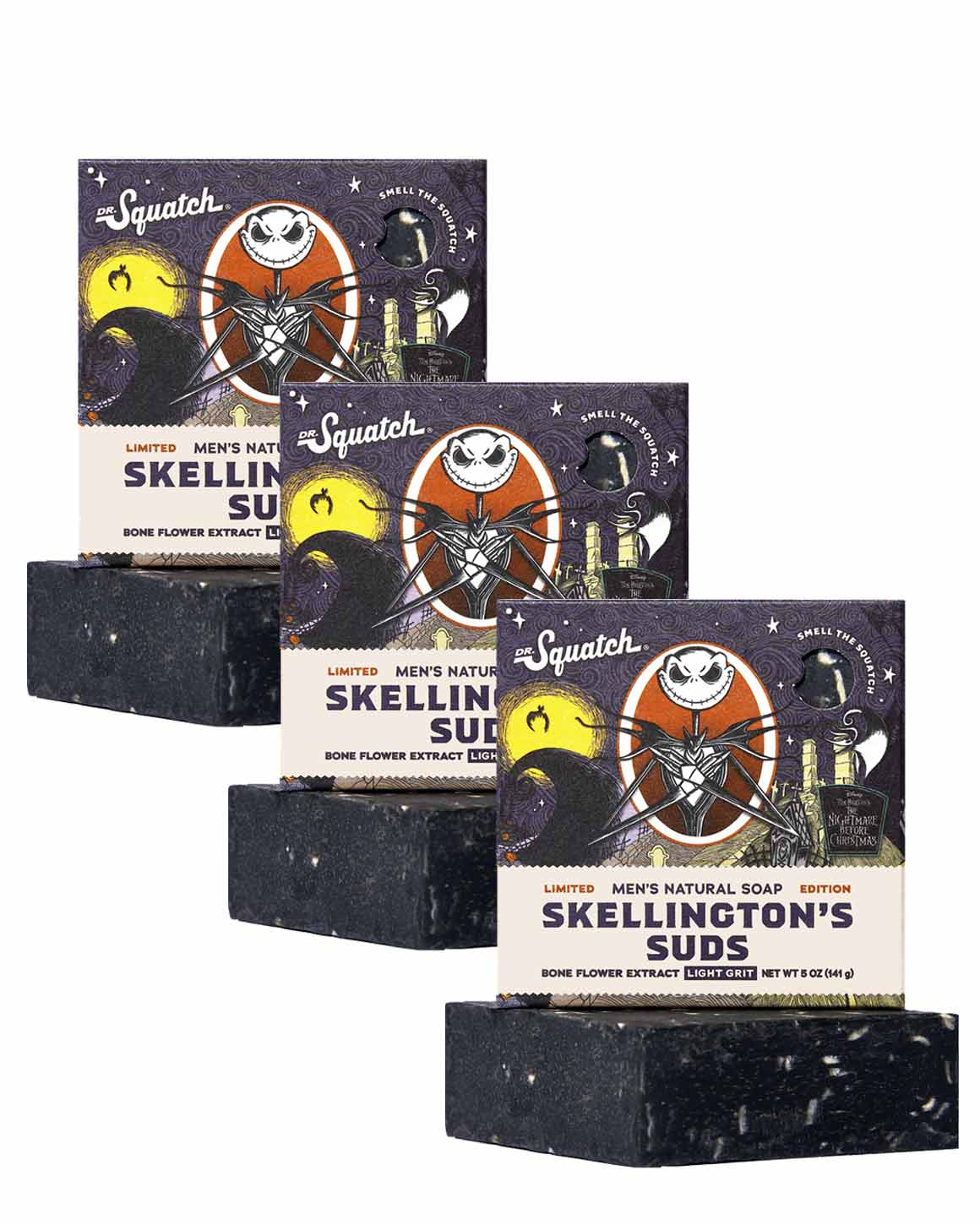 Dr. Squatch - Limited Edition Skellington's Suds Soap Bars 3-Pack