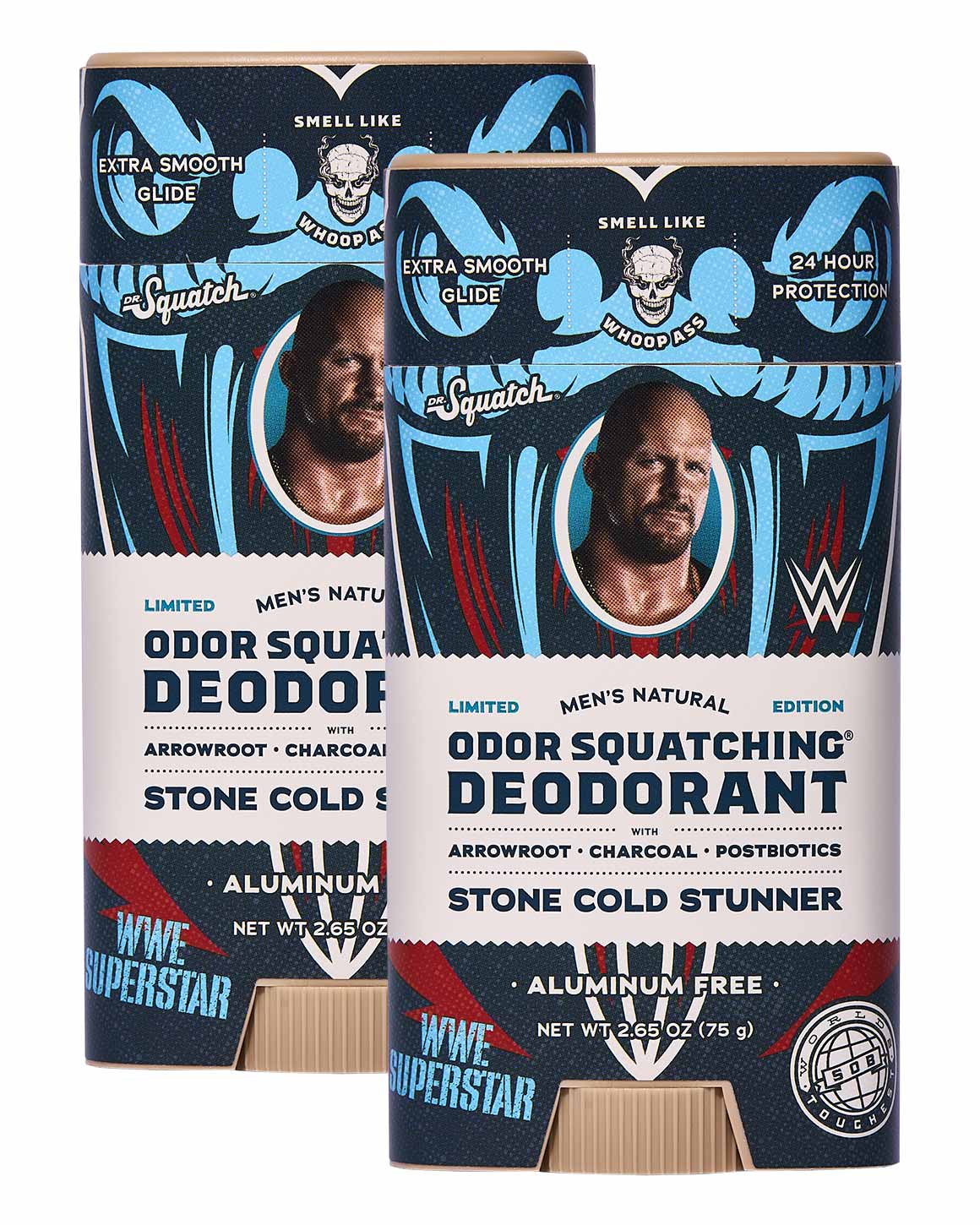 Dr. Squatch - Limited Edition WWE Stone Cold Stunner Natural Deodorant 2-Pack