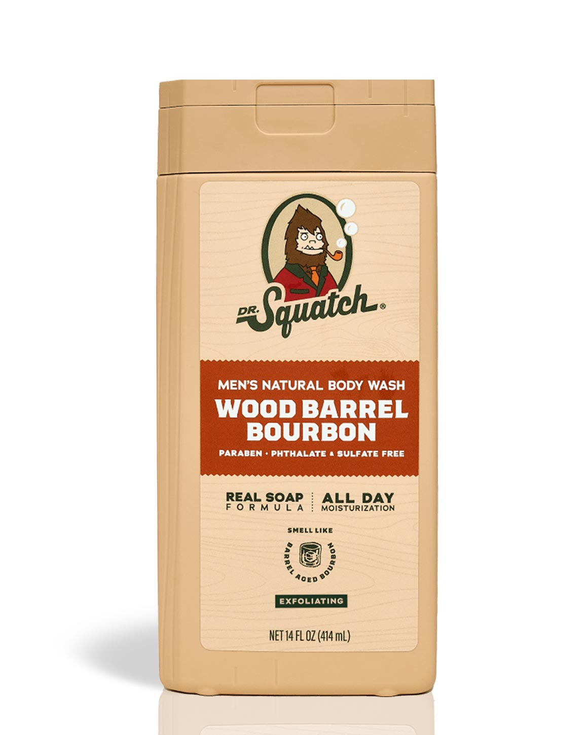 Dr. Squatch - Wood Barrel Bourbon Exfoliating Body Wash 14 oz