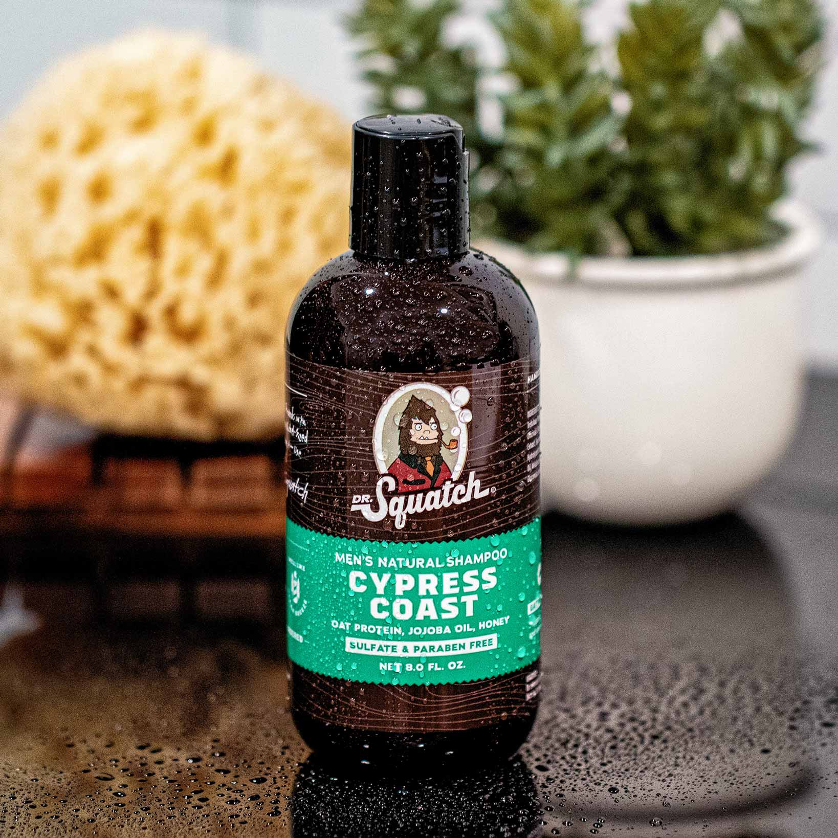 Dr. Squatch Cypress Coast Shampoo for Men - Keep Hair Looking Full Healthy  Hydrated - Naturally Sourced and Moisturizing Men's Shampoo