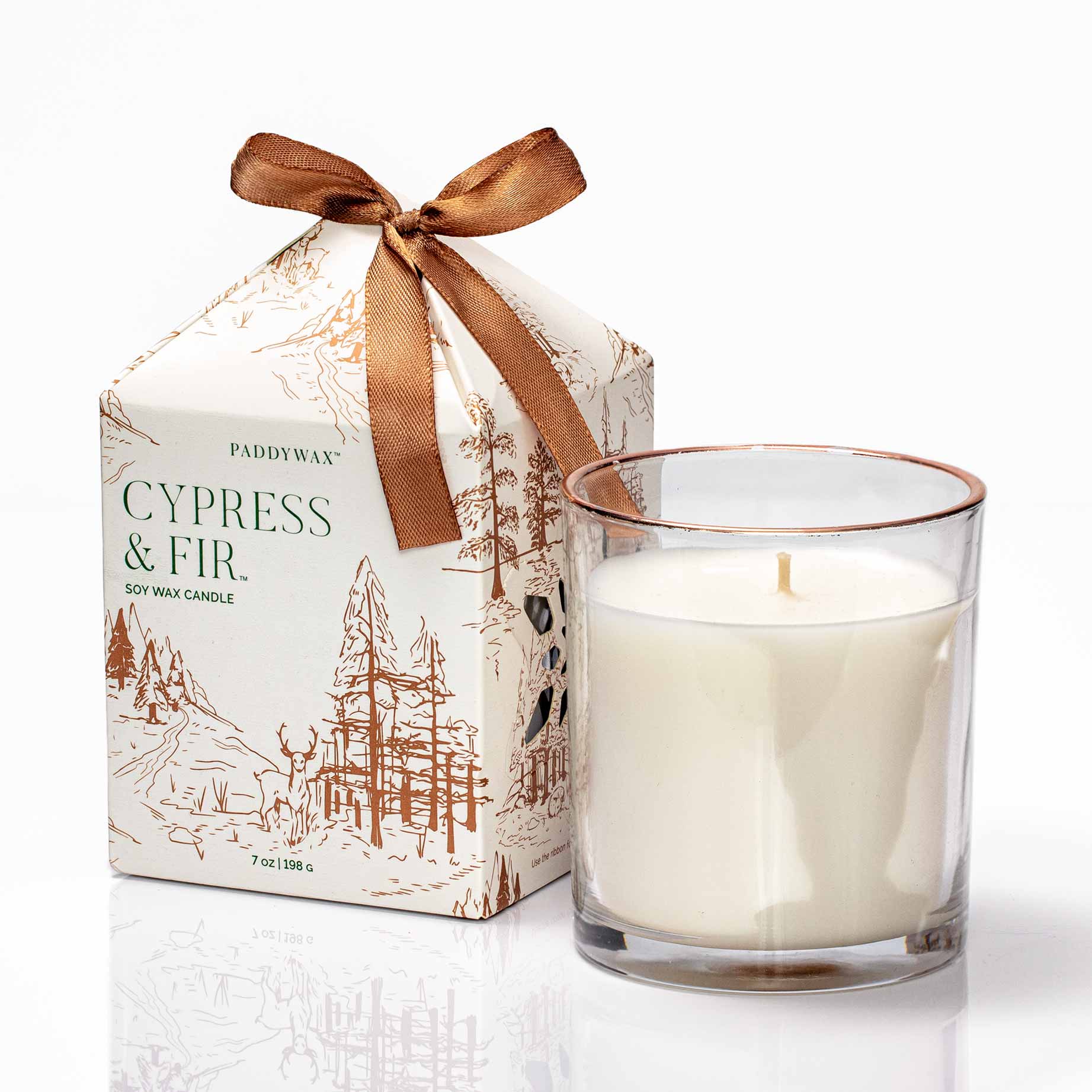 Paddywax Cypress & Fir 7 oz Glass Votive Candle