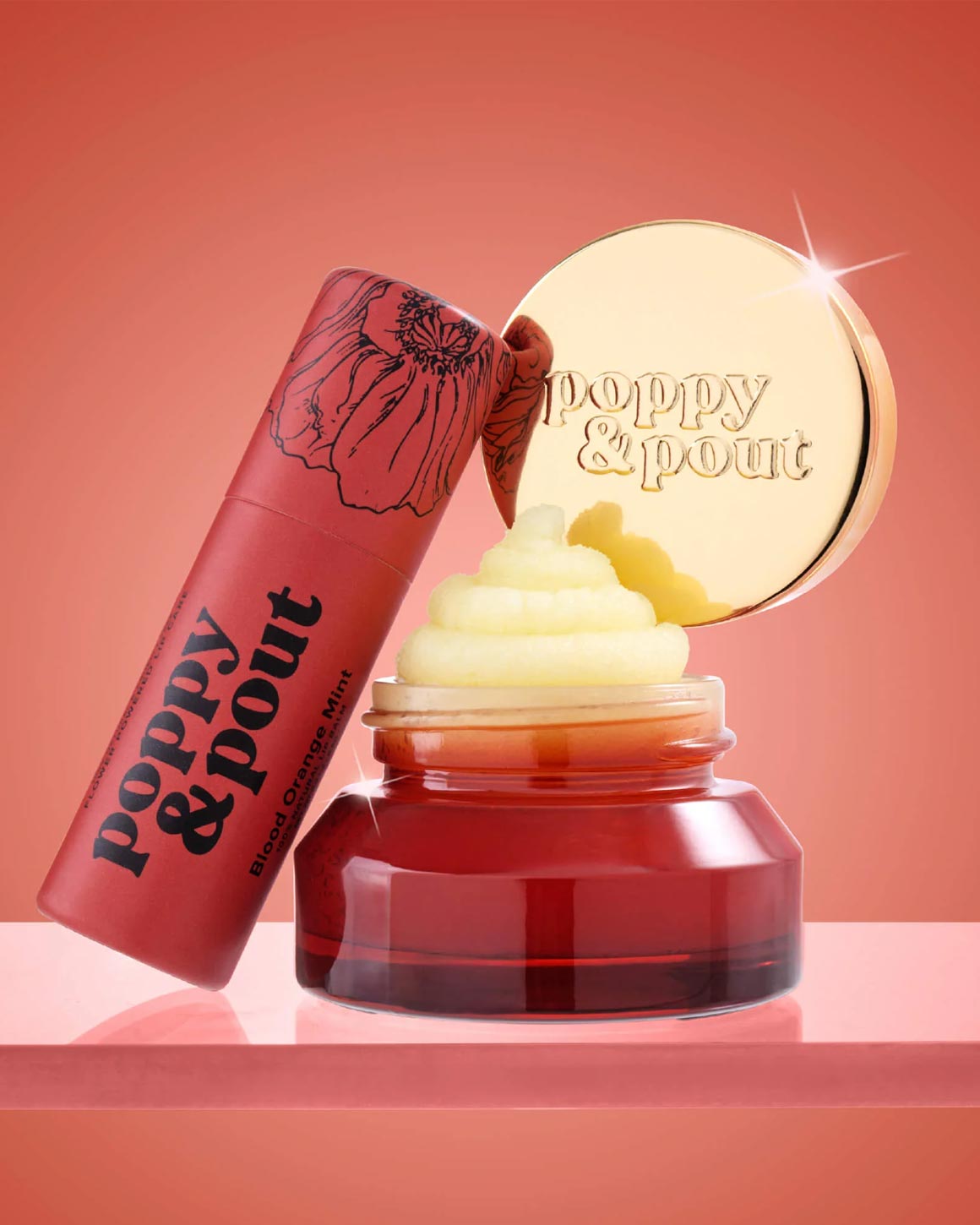 Poppy & Pout - Blood Orange Mint Lip Care Duo – Gift Set