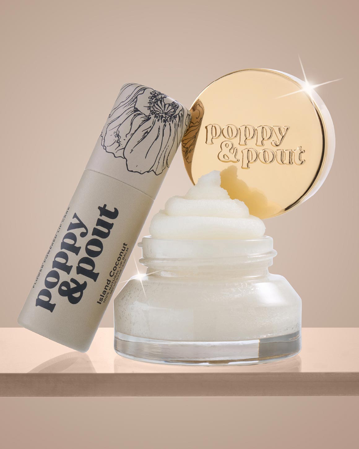 Poppy & Pout - Island Cocnut Lip Care Duo – Gift Set