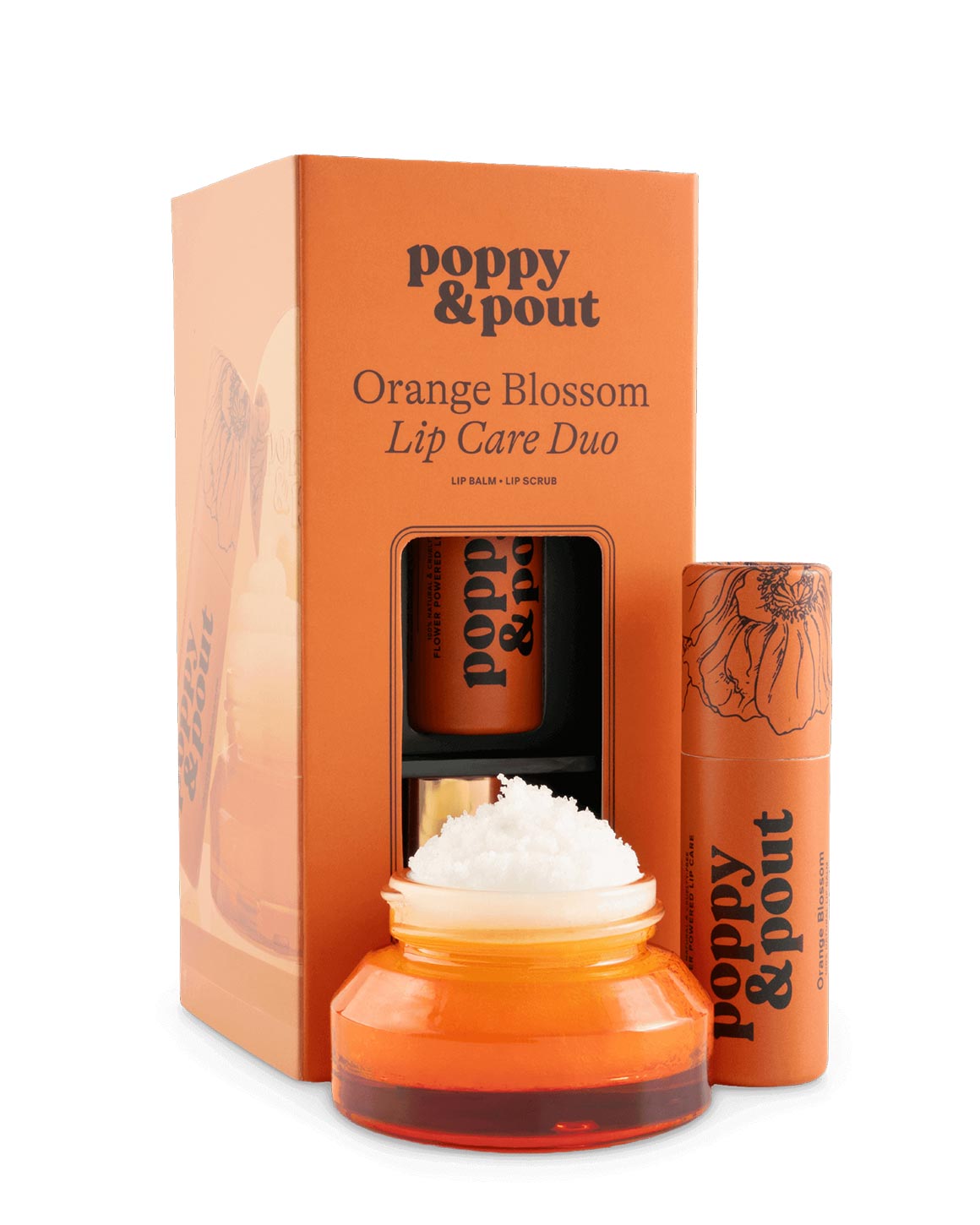 Poppy & Pout - Orange Blossom Lip Care Duo – Gift Set