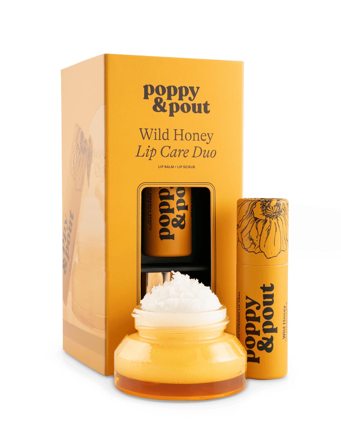 Poppy & Pout - Wild Honey Lip Care Duo – Gift Set