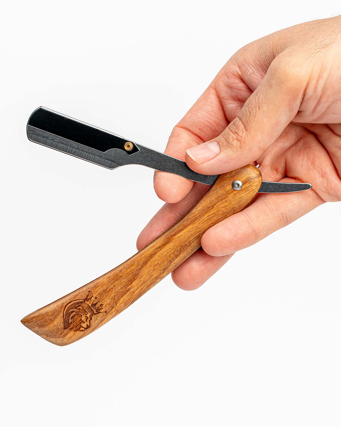 The Kings of Styling - Wood Handle Straight Edge Razor