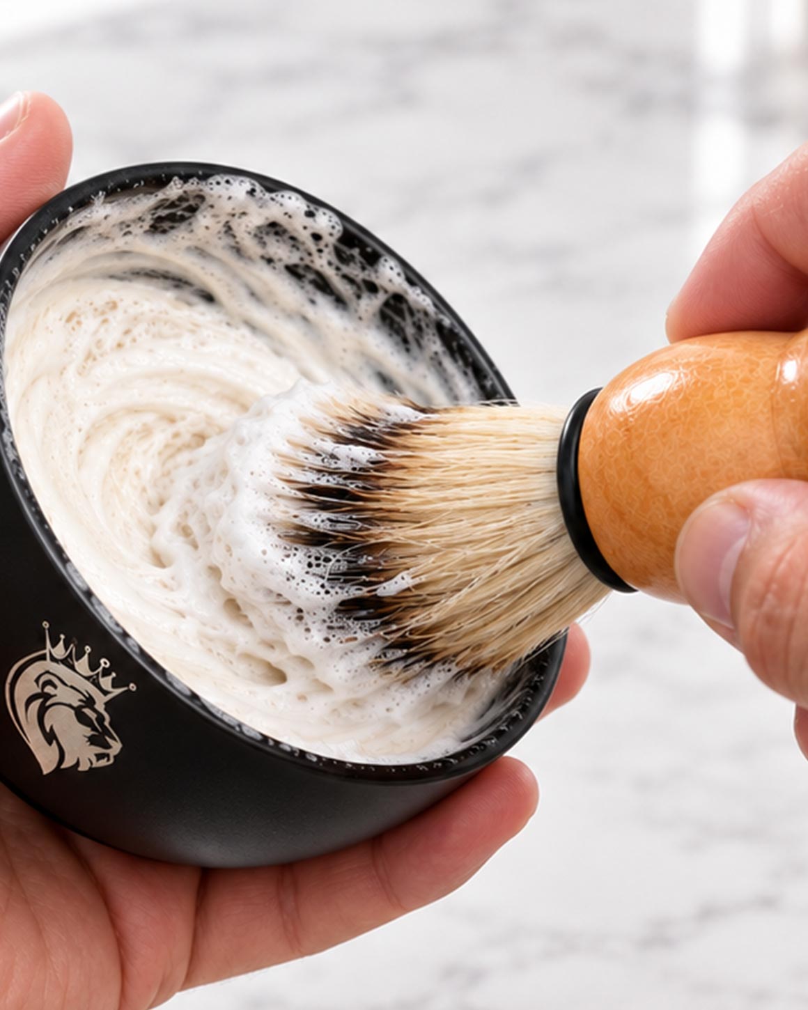 The Kings of Styling - Light Brown Shaving Brush