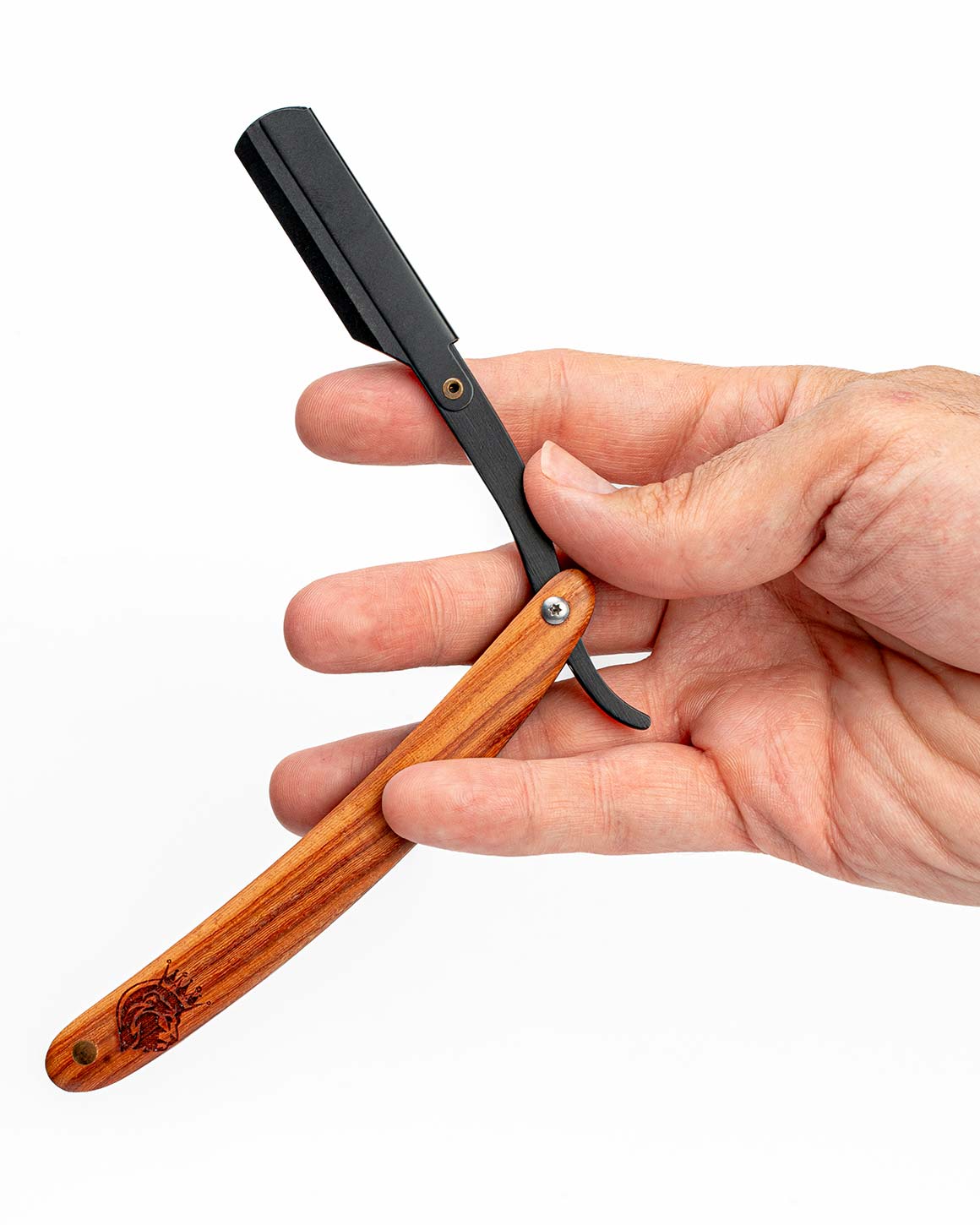 The Kings of Styling - Redwood Black Straight Edge Razor