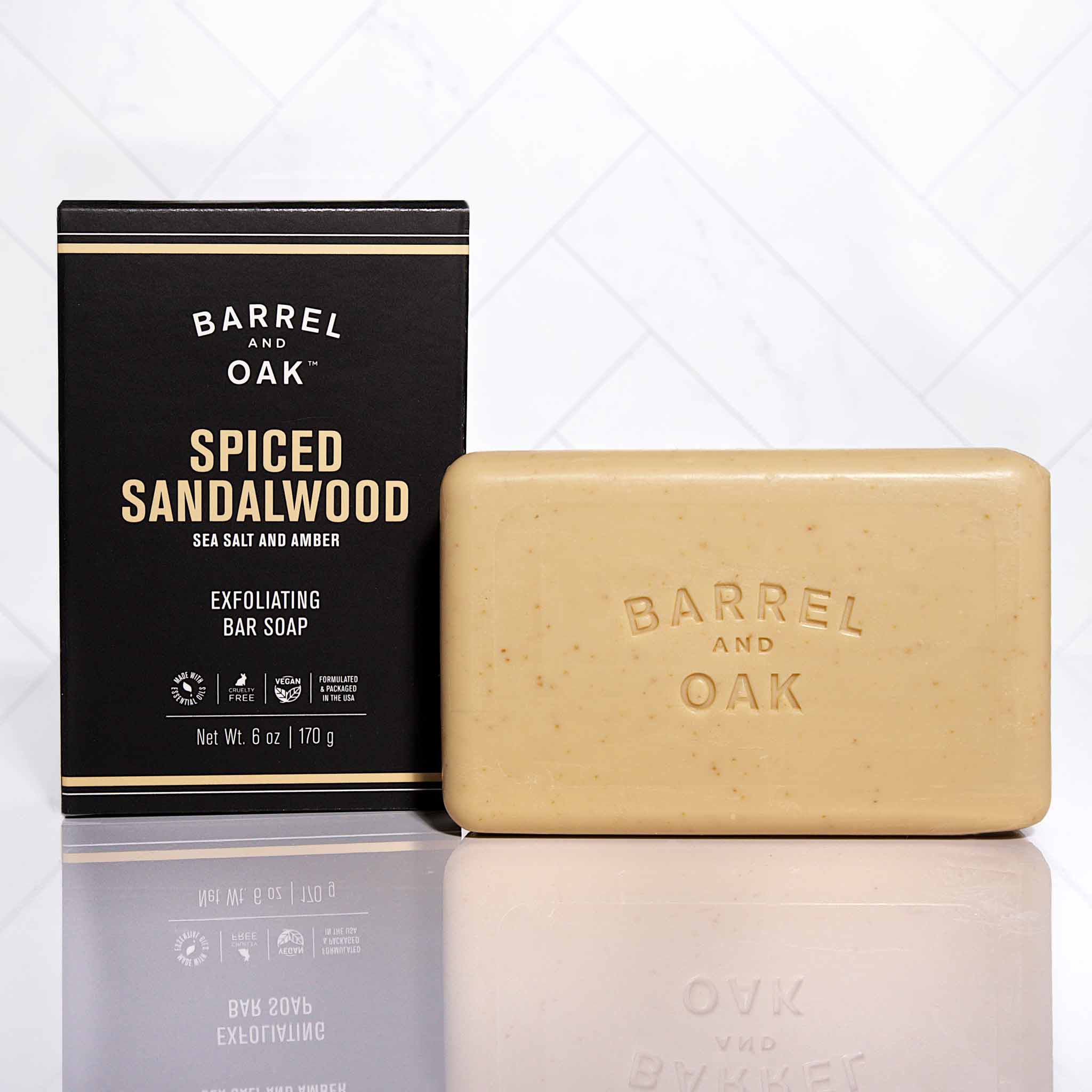 Barrel And Oak Spiced Sandalwood Bar Soap — Lost Objects, Found Treasures