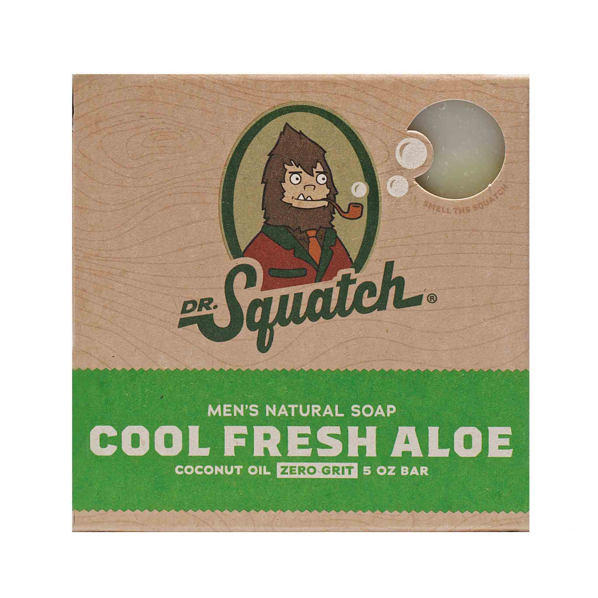 Dr. Squatch Natural Bar Soap for All Skin Types, Snowy Pine Tar, 5