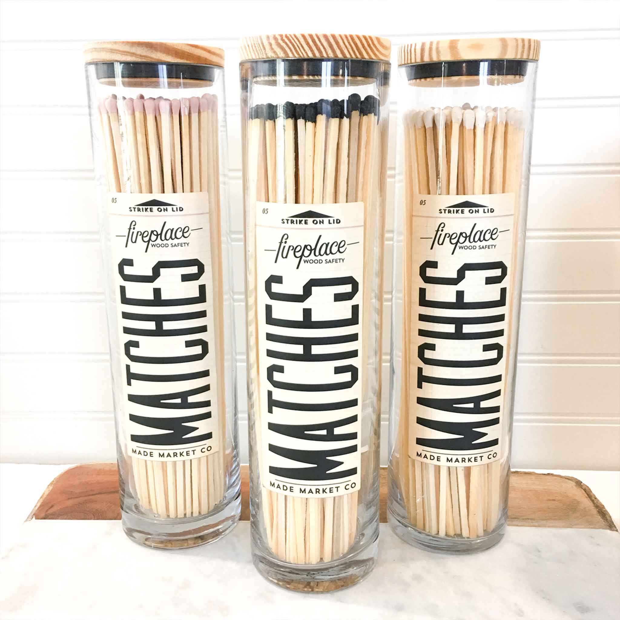 Made Market Co. - Apothecary Vintage Fireplace White Matches