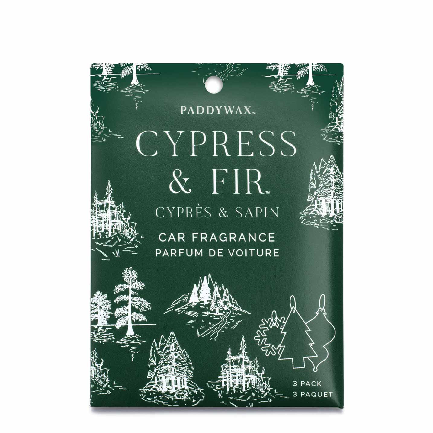 Paddywax - Cypress & Fir Holiday Car Fragrance