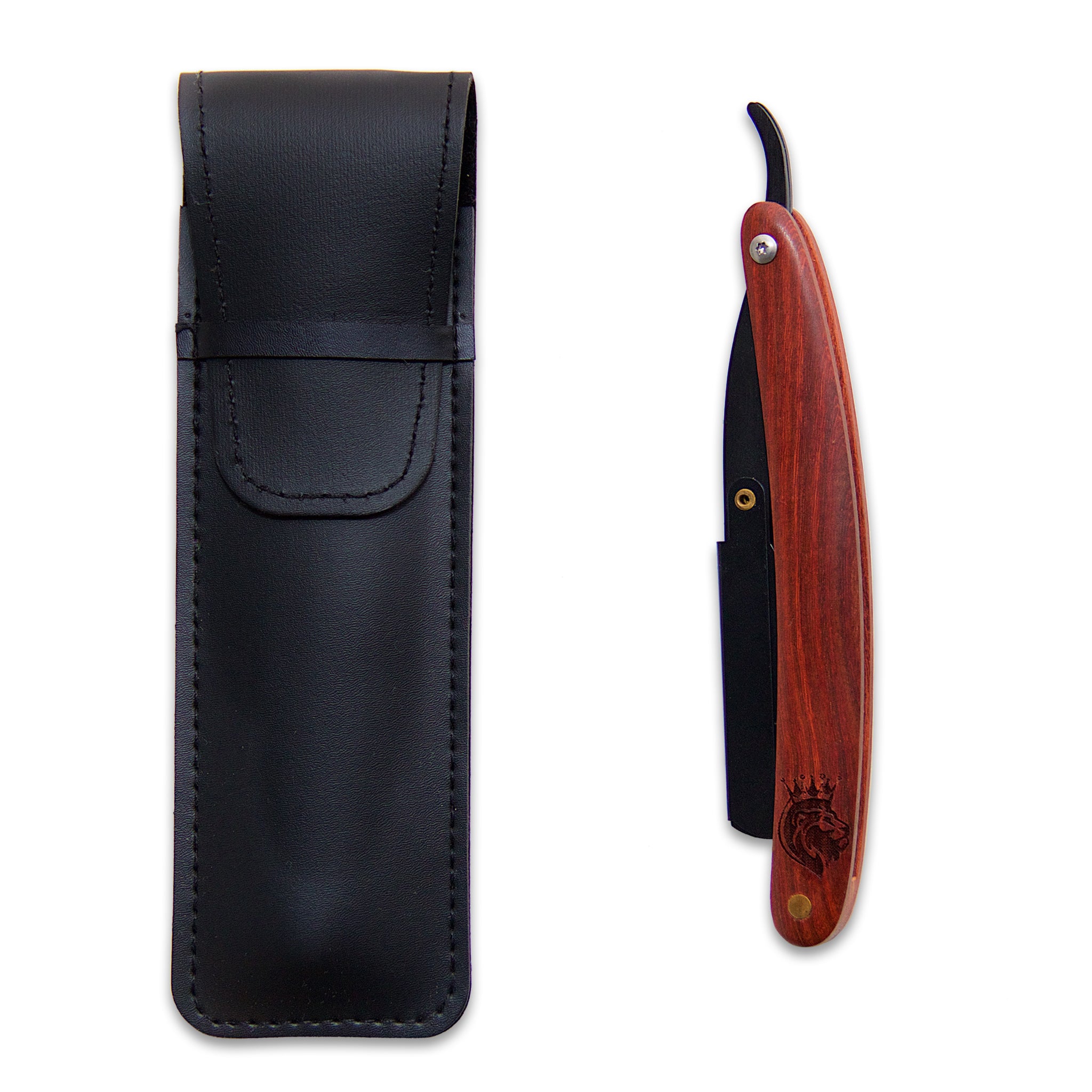 The Kings of Styling - Redwood Black Straight Edge Razor